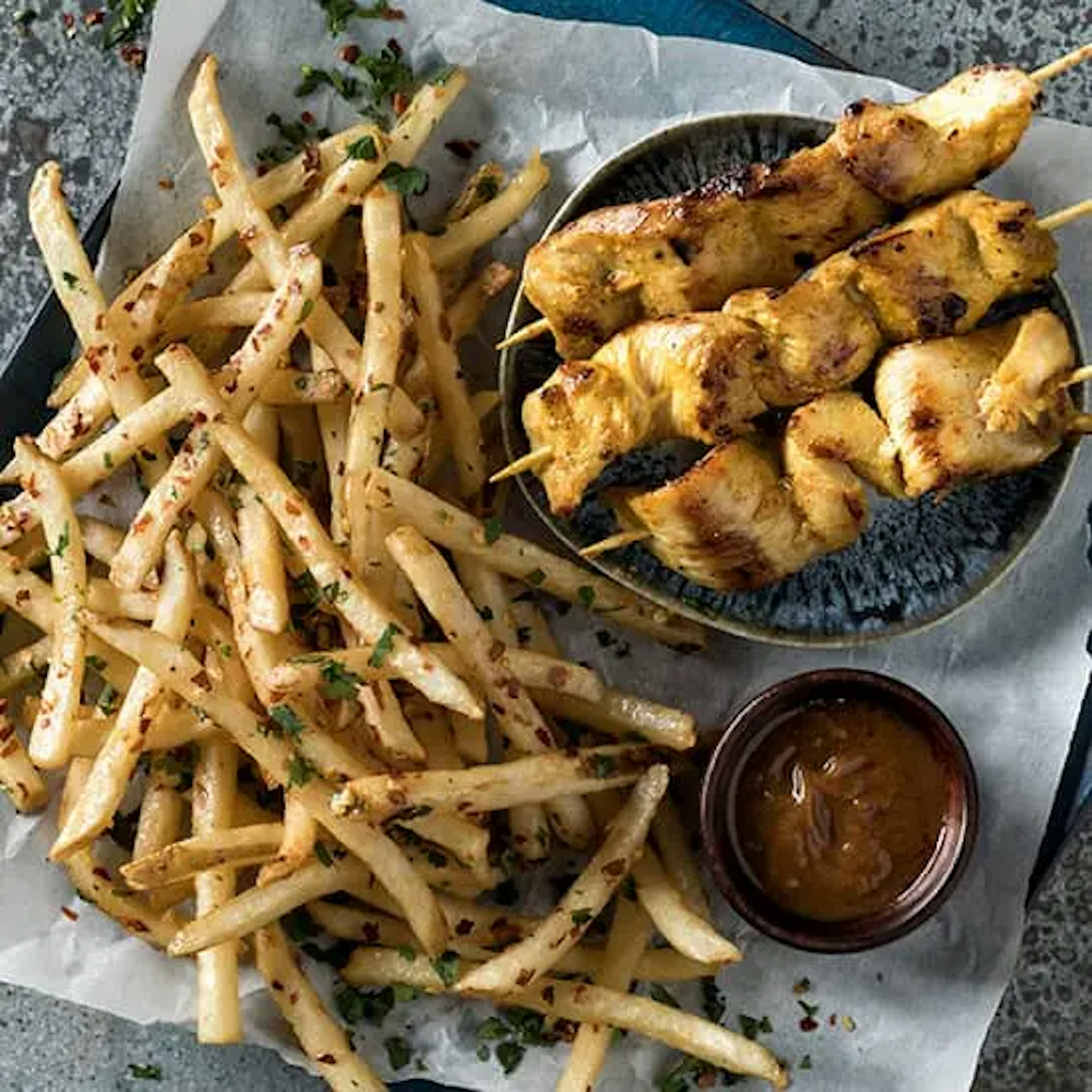 Thai Satay & Fries