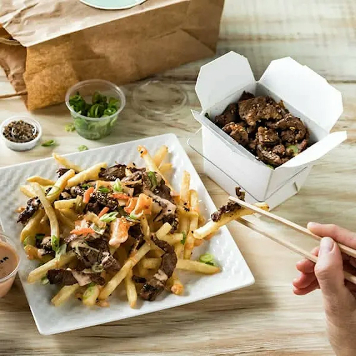 Korean Kim Chi Fries Recipe Card