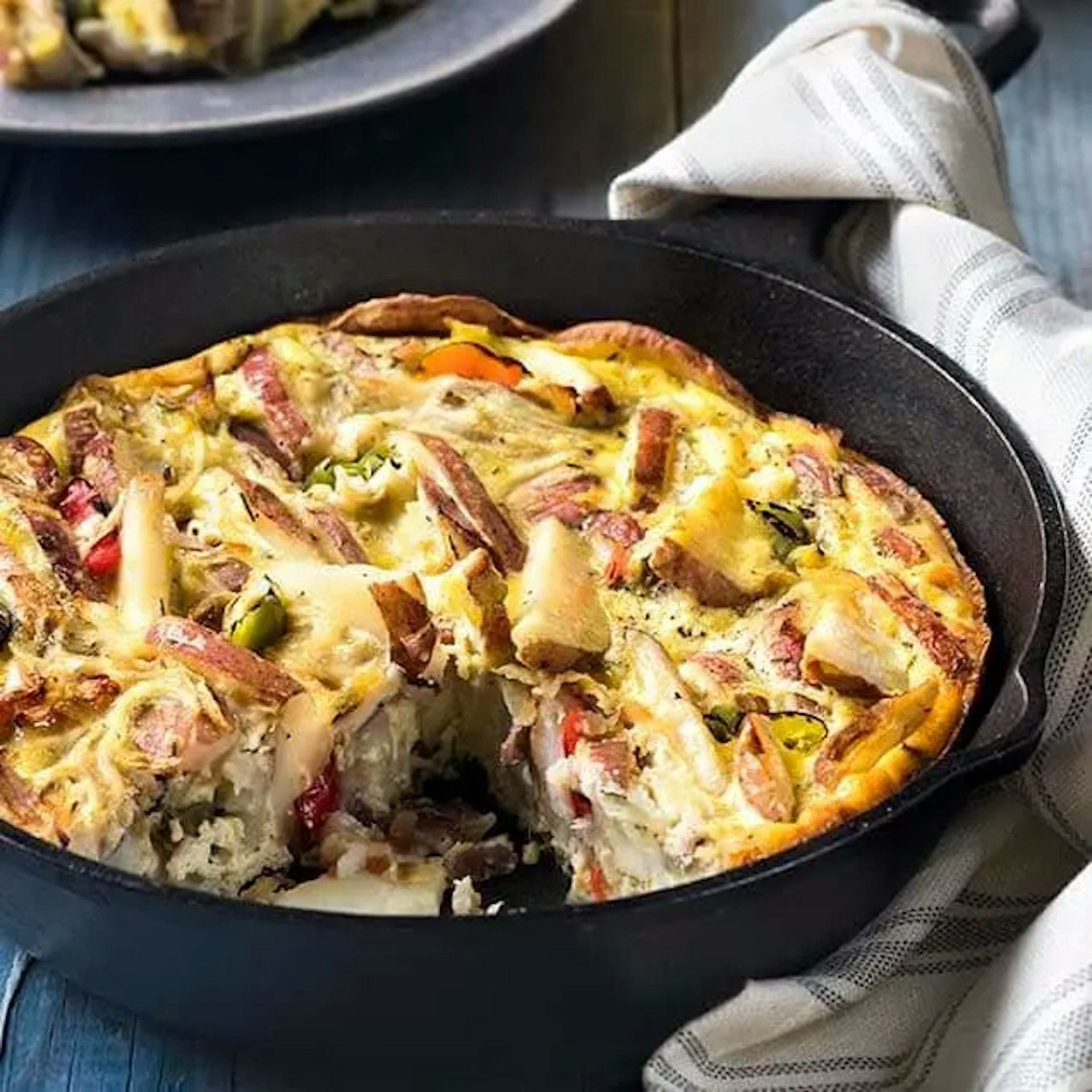 Redskin Potato and Onion Frittata Recipe Card