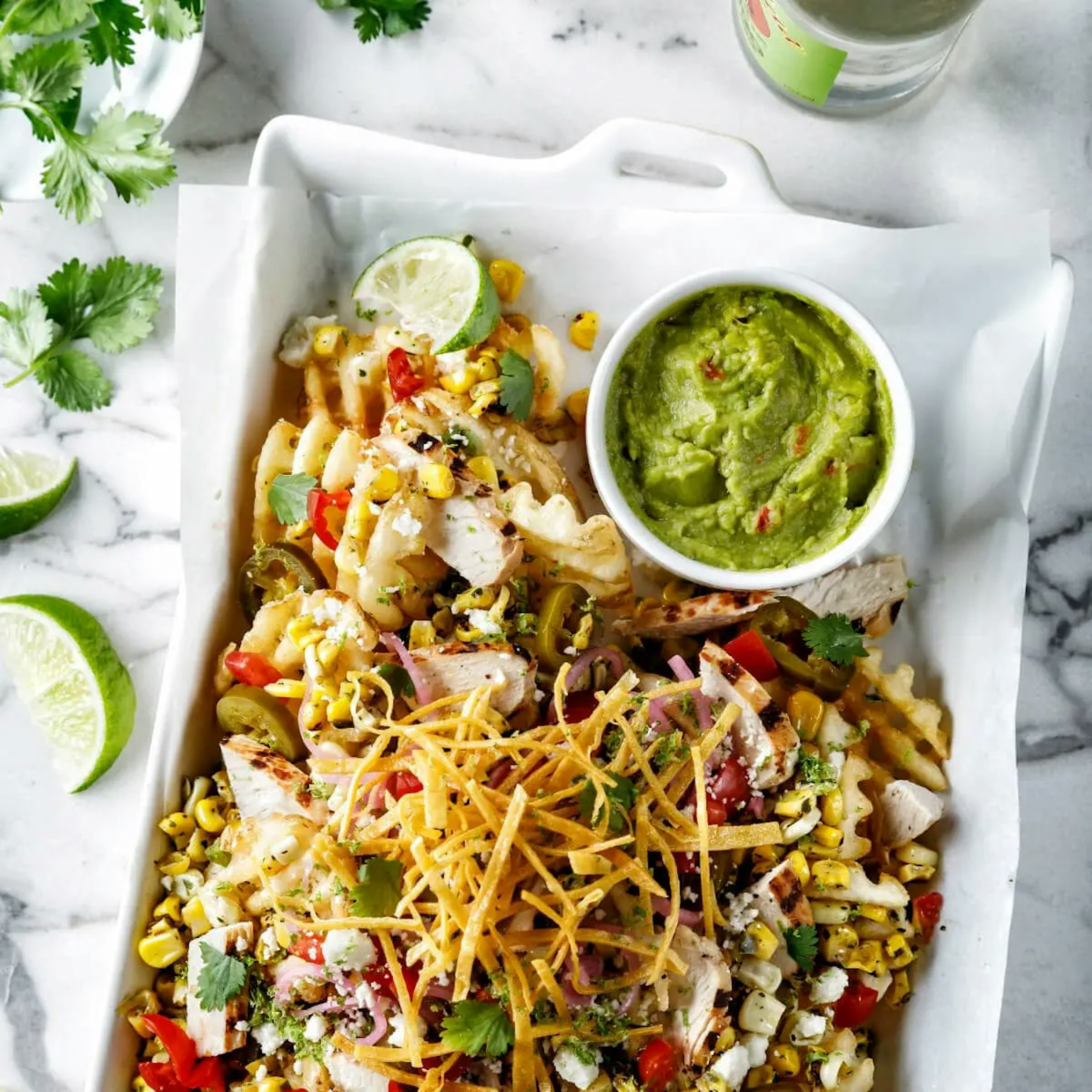 Mexican Street Corn Fries Recipe Card