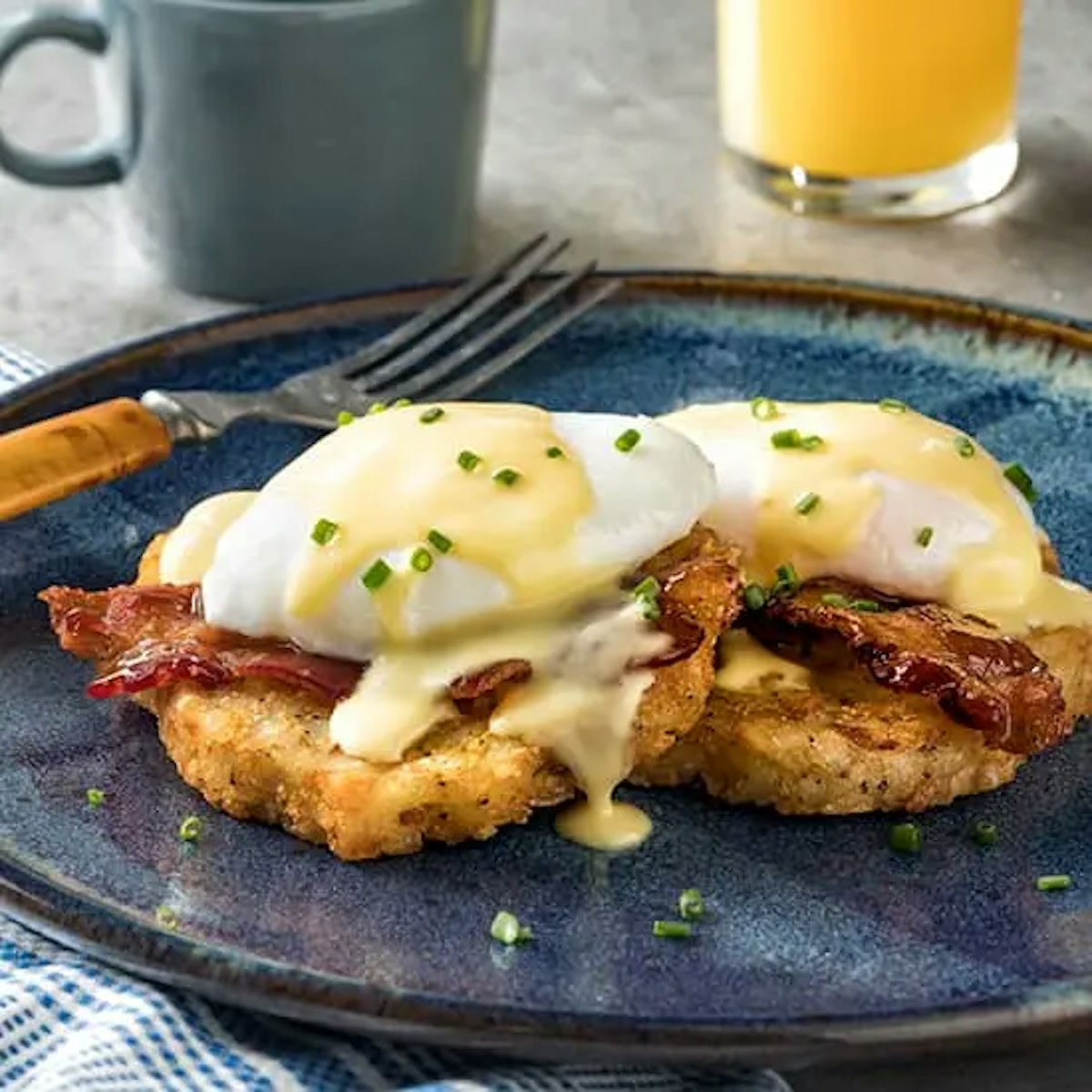 Idaho Eggs Benedict Recipe Card