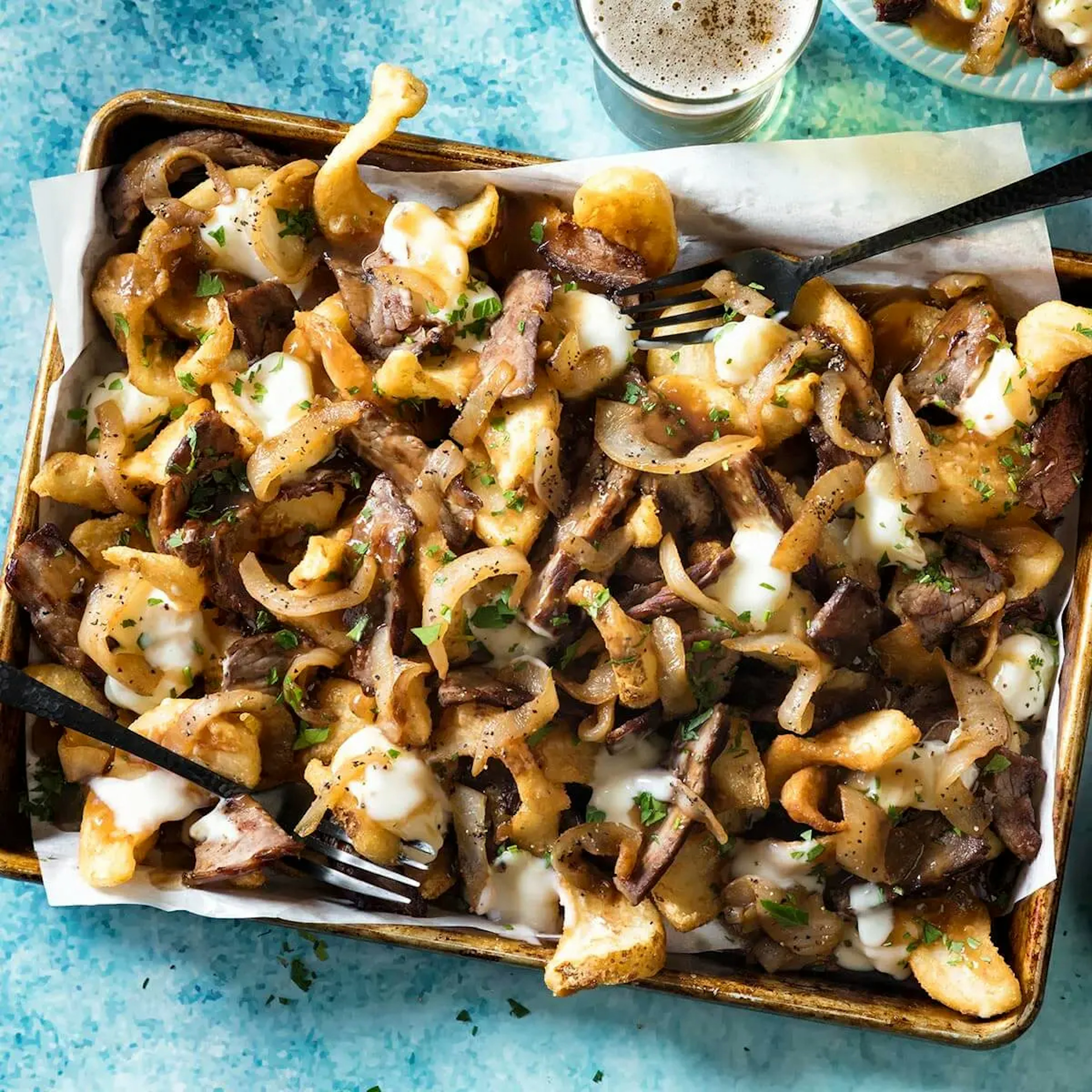 Steak and Ale Poutine Recipe Card