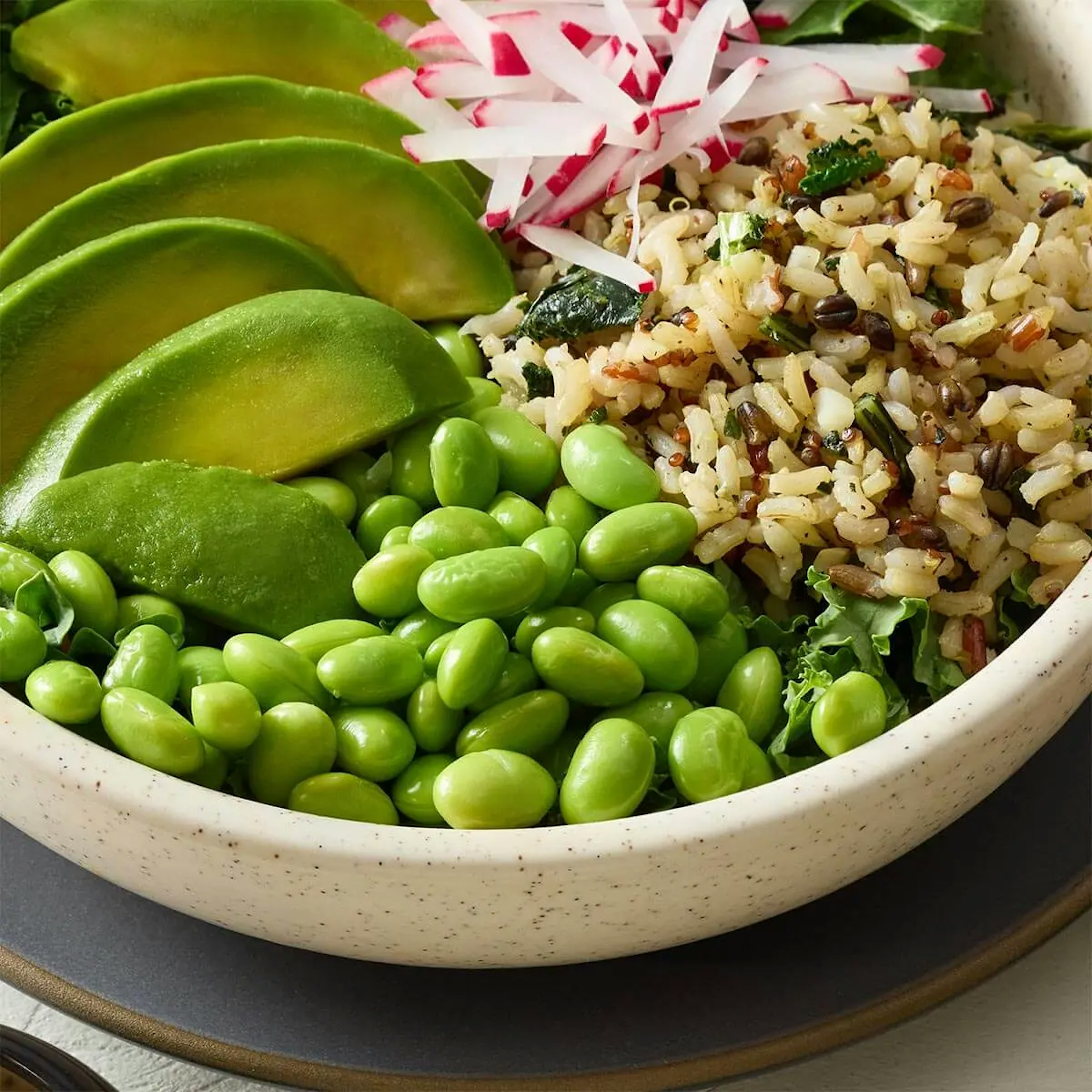 Healthy Grains Bowl with Turmeric, Carrot and Ginger Dressing