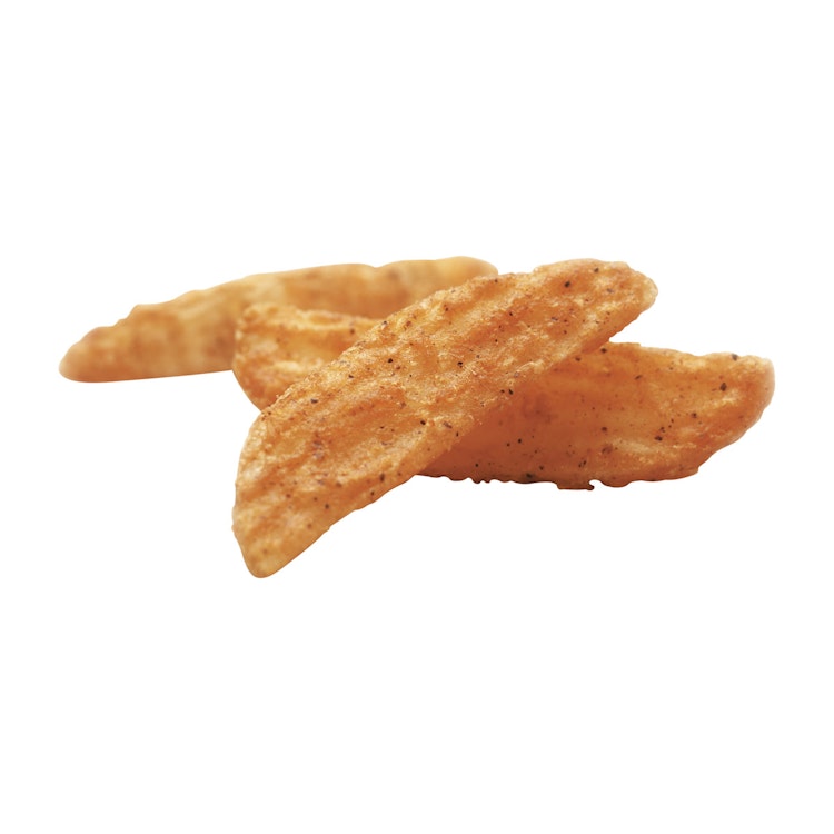 Krunchie Battered Wedges, Skin On Product Card