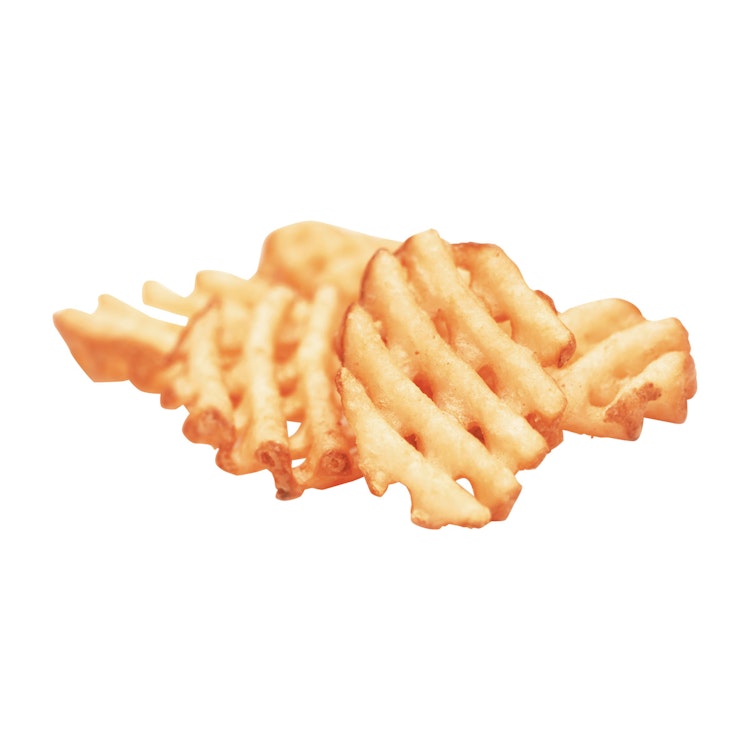 Battered Lattice Cut Fries, Skin On Product Card